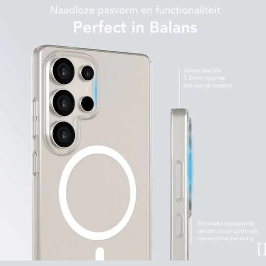 Samsung Galaxy S25 Ultra Nekit Bare Thin Case Hard Thin Transparent Magsafe 1.2mm Transparent
