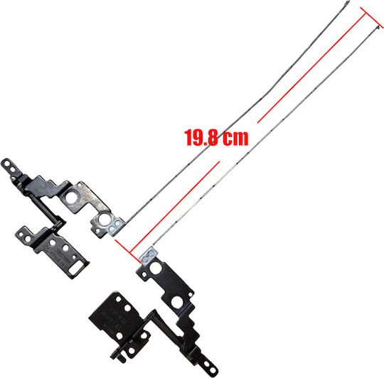 Laptop Hinges Bracket Set Hp Probook 440 G7 445 G7 Zhan 66 Pro 14 Mt22 Mobile Thin Client L78093-001 Left & Right Code 1-hng0963