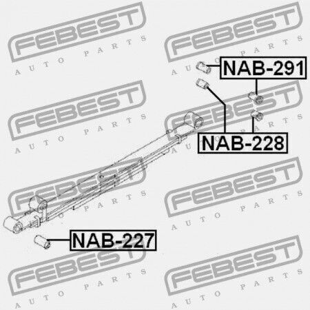 Κουζινέτο Πίσω Ελατηρίου Nissan Urvan E25 2001.04-2012.06 Jp 55047-vw000