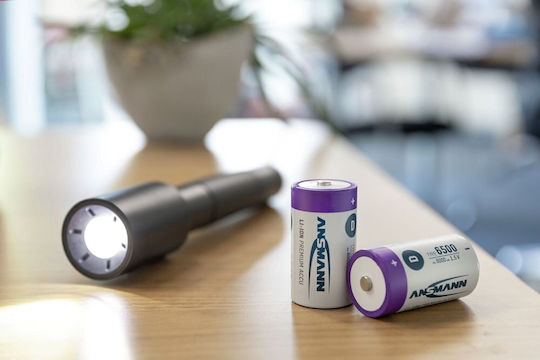 Ansmann Wiederaufladbare Batterien D Li-Ion 5400mAh 1,5V 2 Stück