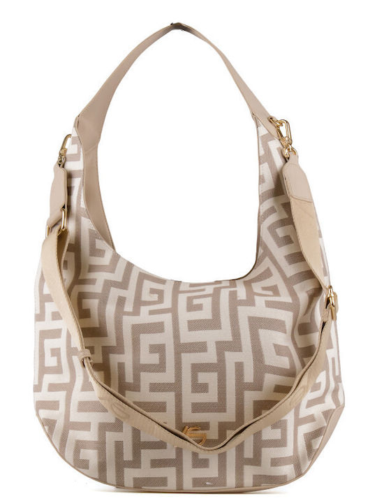 Damentasche Schulter Beige