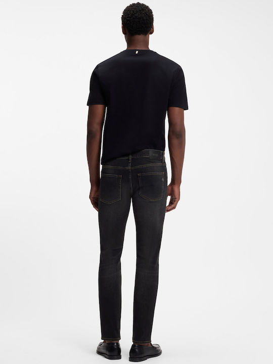Herren Jeanshose Elastisches Slim Anwendung Schwarz