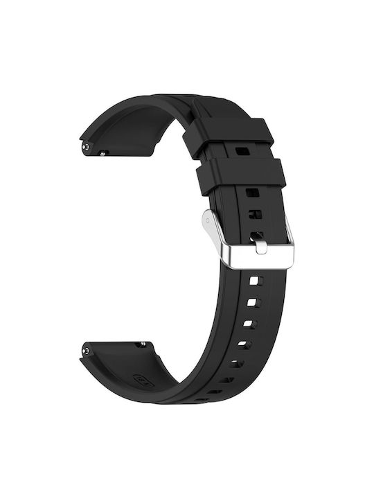 Techsuit Tragbare Bänder 18mm Huawei Watch GT4 41mm W1 Honor Watch S1 Garmin Venu 2s Vivoactive 4s Silikon Schwarz