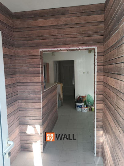 3D стенен панел Кафяв 100x50x2см
