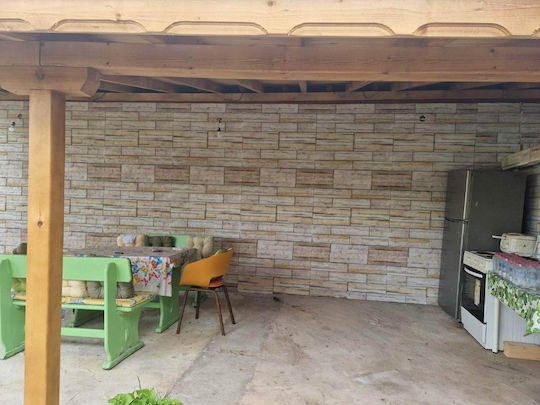 3D Стенен Панел От Стиропор С Лепило Сив 100x50x2см