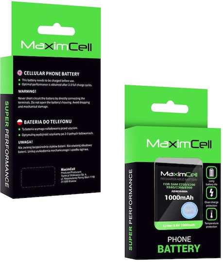 Maximcell Handy-Akku Samsung E250 X200 X680 C300 E900 Ab463446ba 1000mAh Li-Ion
