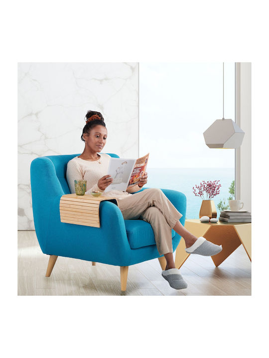 CM Rechteckiges Kopfteil des Sofas aus Bambus Braun 42x42x34cm 10046322