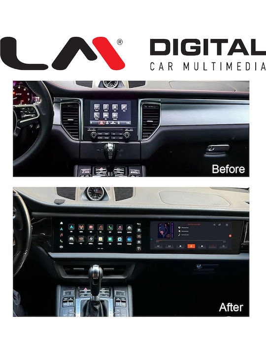 LM Digital LM JFK1823 Dual OEM Multimedia Car System Porsche Macan 2010 2016 PCM 3.0/PCM 3.1 Without Factory System CarPlay Android Auto Bluetooth GPS Wi-Fi GPRS