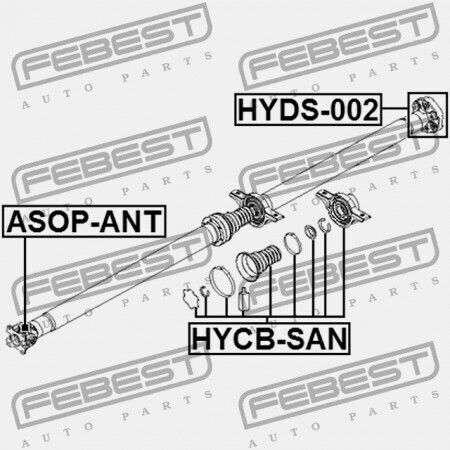 Febest Transmission Shafts for Hyundai Santa Fe