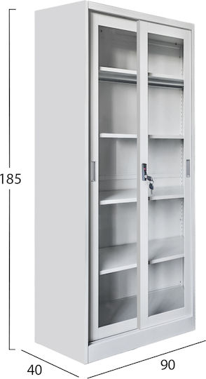 Βιβλιοθήκη Sider 90x40x185εκ. Βιβλιοθήκη Sider 90x40x185εκ.