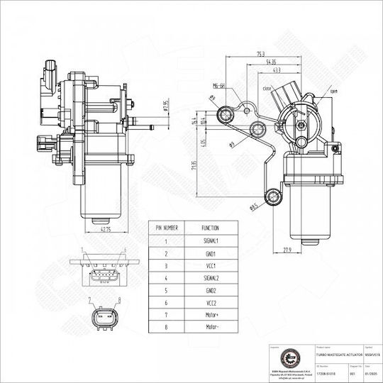 Клапан на турбина Toyota Land Cruiser 200 1720851010