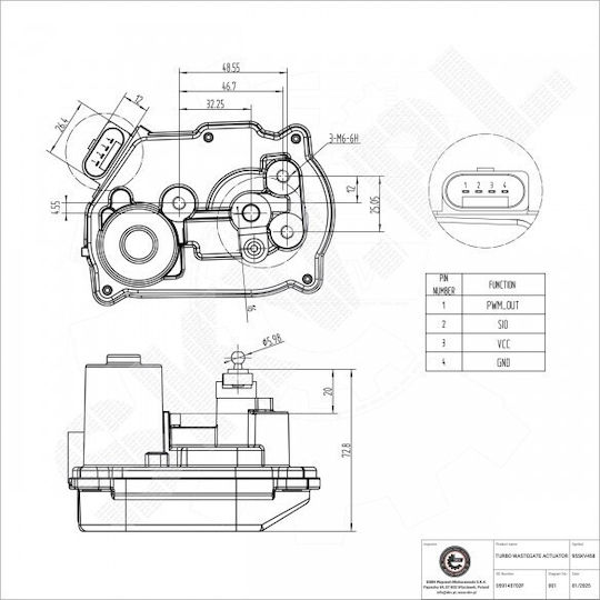 Supapă Turbocompresor Audi A4 A6 A8 Q7 Vw Touareg Phaeton 059145702f