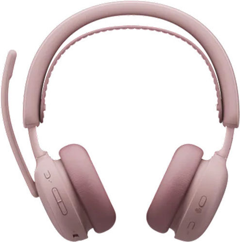 Logitech Zone Wireless 2 ES On Ear Мултимедийни слушалки с микрофон и свързаност Bluetooth в розов цвят