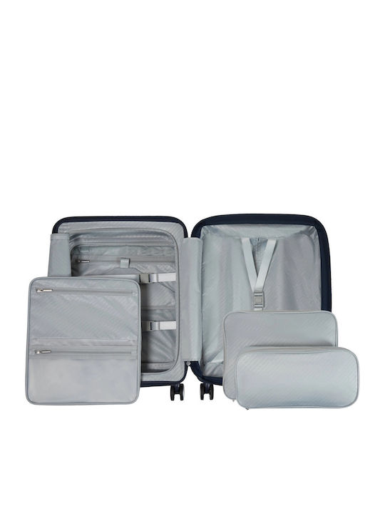 Samsonite Spinner Cabin Hard Blue Suitcase Height 55cm