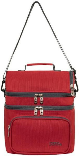Polo Double Cooler Училищна термо чанта за храна Сива