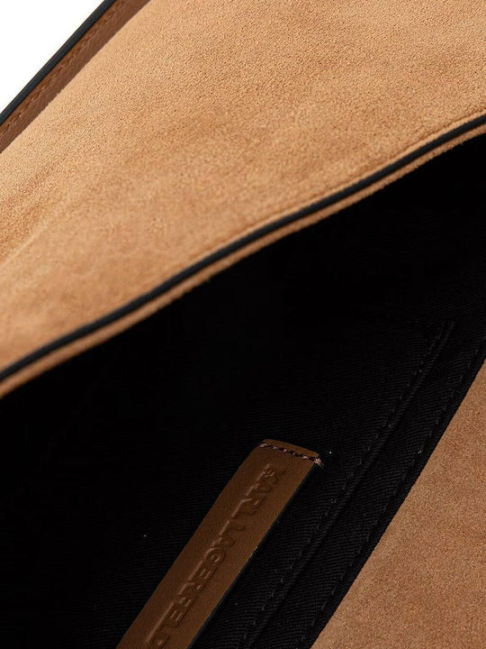 K Signature Leather Women's Shoulder Bag Suede Brown