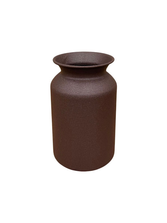 Vază Decorativă Metalică Maro 10.5xÎh19cm