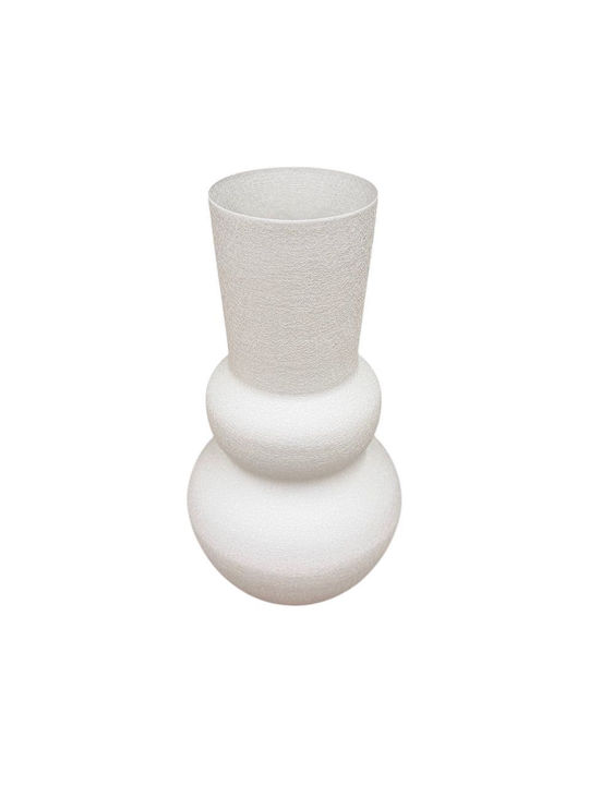 Decorative Metallic Beige Vase 10xH31cm