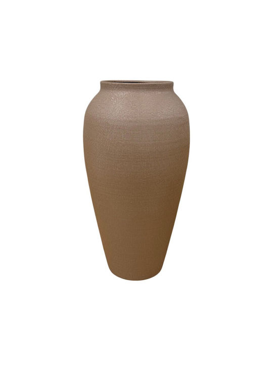 Decorative Brown Metallic Vase 12xH35cm