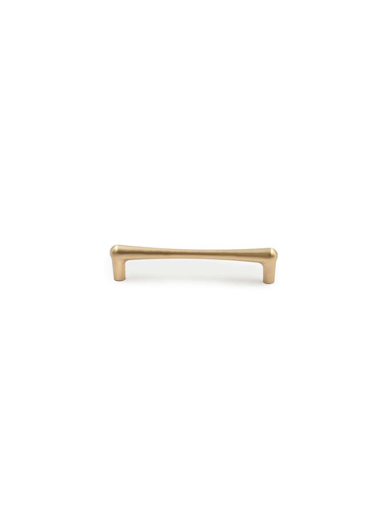X-IT Mâner Pentru Mobilier Din Metal Scratched Brass Cu Centrele Găurilor 128mm