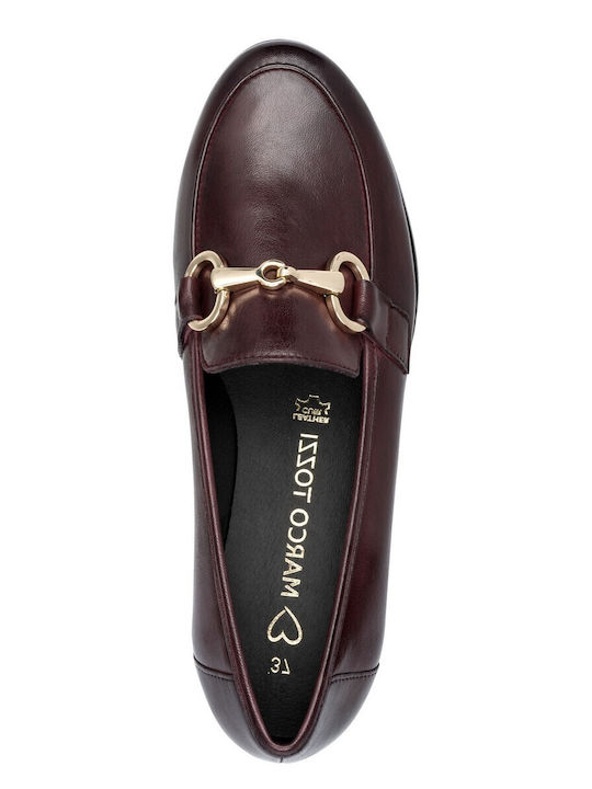 Women's Moccasins in Burgundy Colour