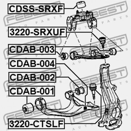 Febest Абсорбатор На Удари За Кадилак STS 2005-2011
