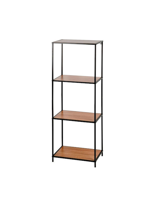 Bücherregal Schwarz 46x30x130cm