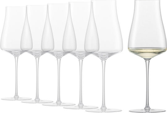 Schott Zwiesel Σετ Ποτήρια Λευκού Κρασιού Κολωνάτα Γυάλινα 402ml 6τμχ