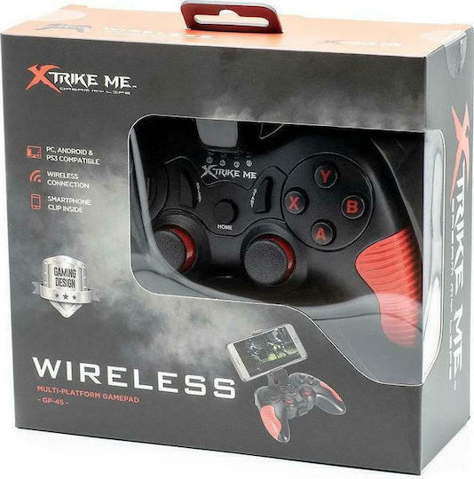 Xtrike Me GP-53 Безжичен геймпад за Android / PC / PS3 Черен