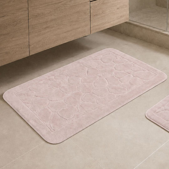 Tropik Home Set Covoare De Baie Din Bumbac LJD27743 Roz Pudrat 2 Bucăți