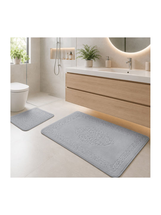 Tropik Home Set Covoare De Baie Din Bumbac LJD27752 Roz 2 Bucăți