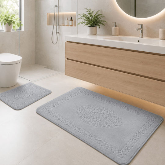 Tropik Home Tropik Home Badematten Baumwolle Rosa Rechteckig 2 Stück
