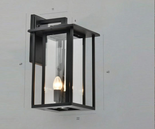 Luma Wall-Mounted Outdoor Light E14 IP44