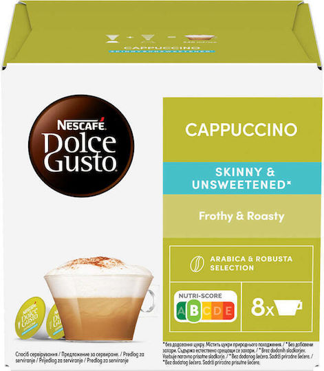 Nescafe Κάψουλες Cappuccino Συμβατές με Μηχανή Dolce Gusto 8caps