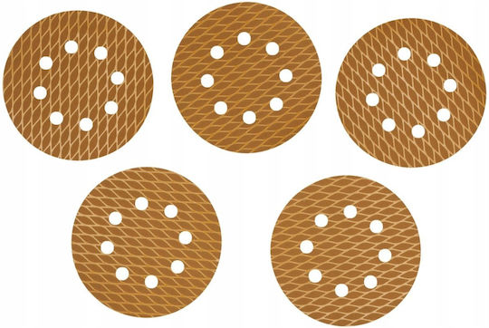 Dedra Orbital Sander Sheet 125x125mm Set 5 Pieces