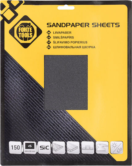 FT Sand Paper 230x280mm Set 5 Pieces