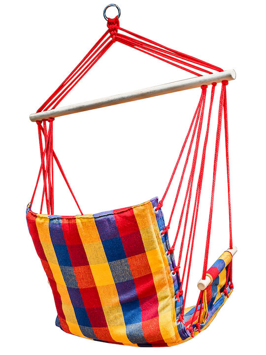 Brazilian Hammock Chair Fabric with Stand Multicolour 60x55cm