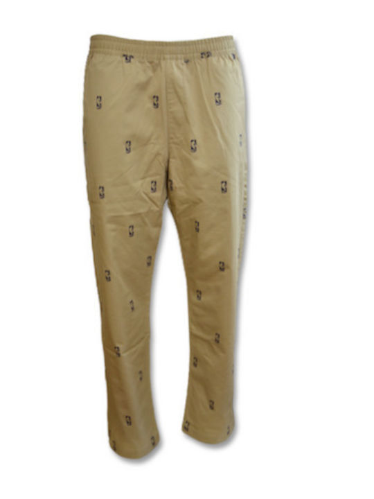 N31 Courtside Concept Chino Trousers Elastic in Loose Fit Khaki