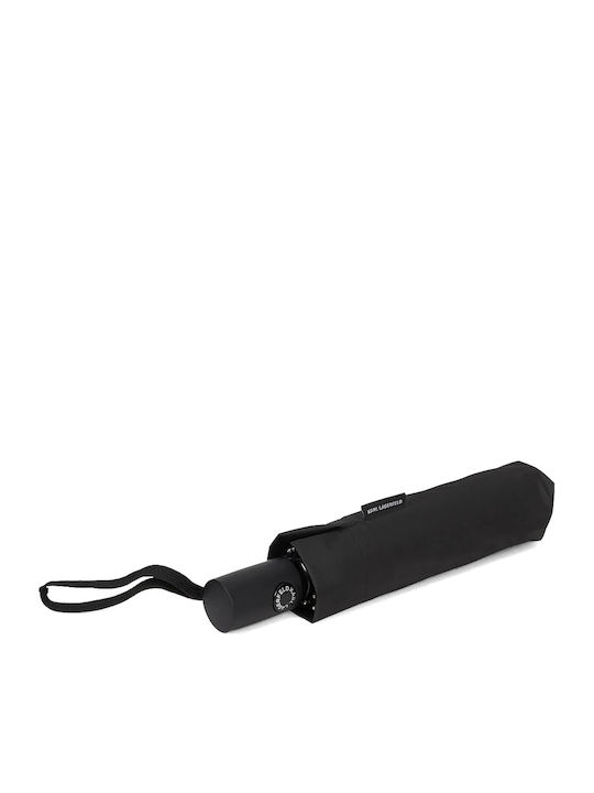 Karl Lagerfeld Compact Black Umbrella