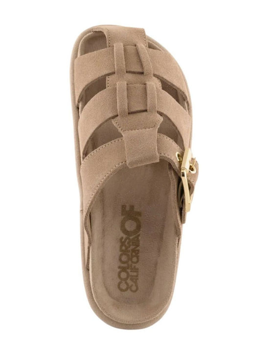Women's Flat Sandals Beige