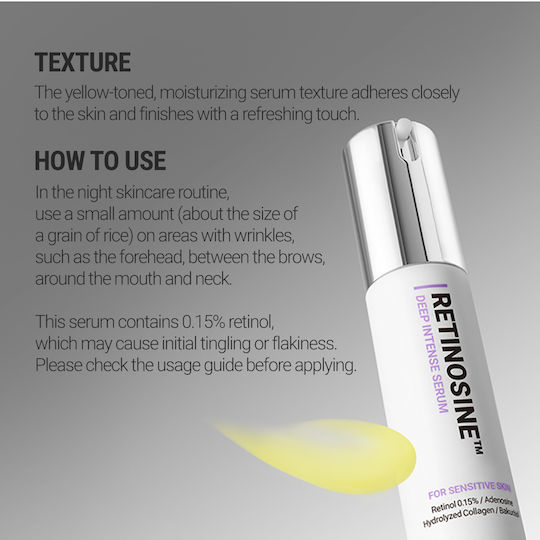 Rovectin Retinosine Deep Intense Serum Serum Προσώπου με Ρετινόλη για Σύσφιξη 20ml