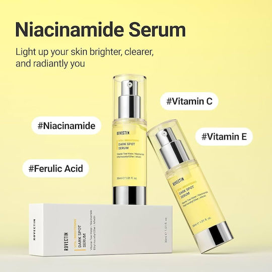 Rovectin Vita Dark Spot Serum Serum Προσώπου με Βιταμίνη C & Νιασιναμίδη για Λάμψη 30ml