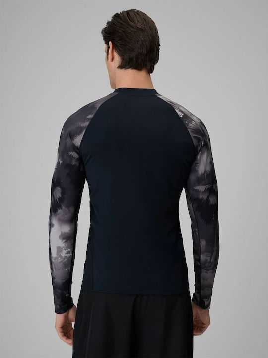 4F UPF 50+ Sonnenschutzshirt Schwarze