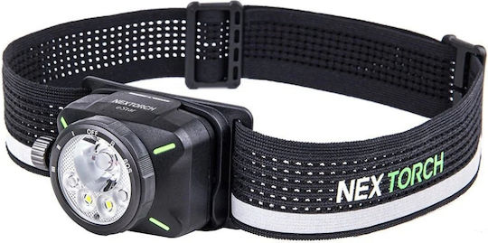 Nextorch Φακός Κεφαλής LED Διπλής Λειτουργίας με Μέγιστη Φωτεινότητα 1300lm