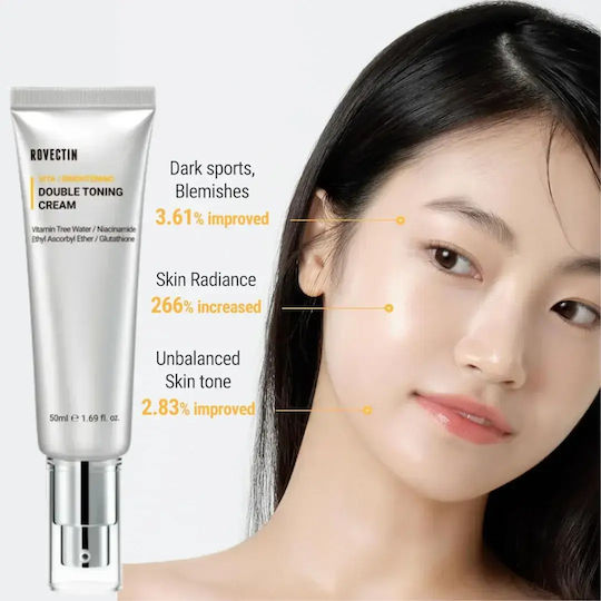 Rovectin Vita Double Toning Creme Feuchtigkeitsspendende Gesichtscreme mit Vitamin C 50ml