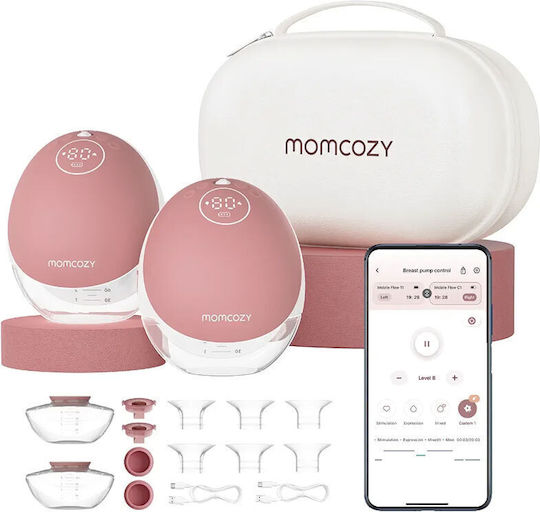 Momcozy Electric Double Breast Pump Red