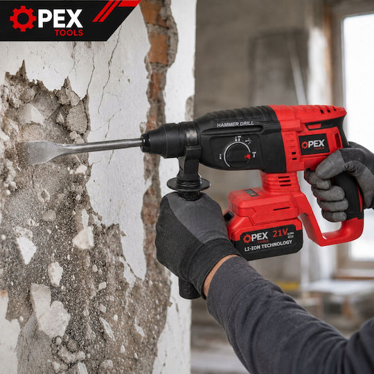 Verk Group Battery Brushless 21V 2x3Ah Impact Rotary Hammer with SDS Plus Socket