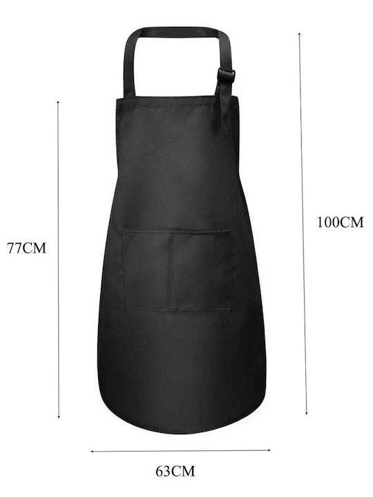 Professional Work Apron for Nail Technicians & Beauty Experts One Size Black