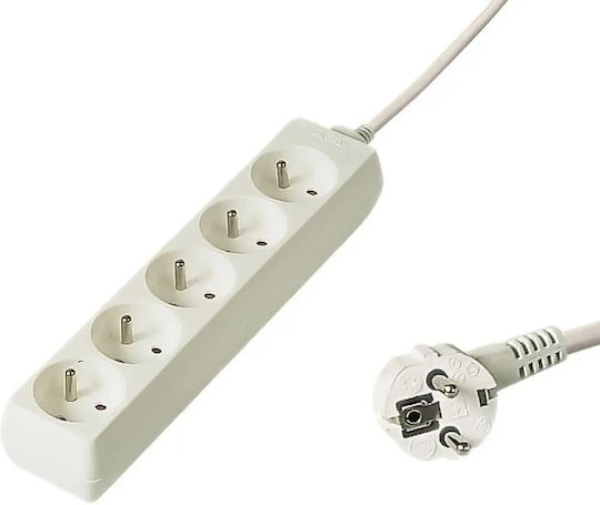 PremiumCord Steckdosenleiste 5-fach mit 10m Kabel