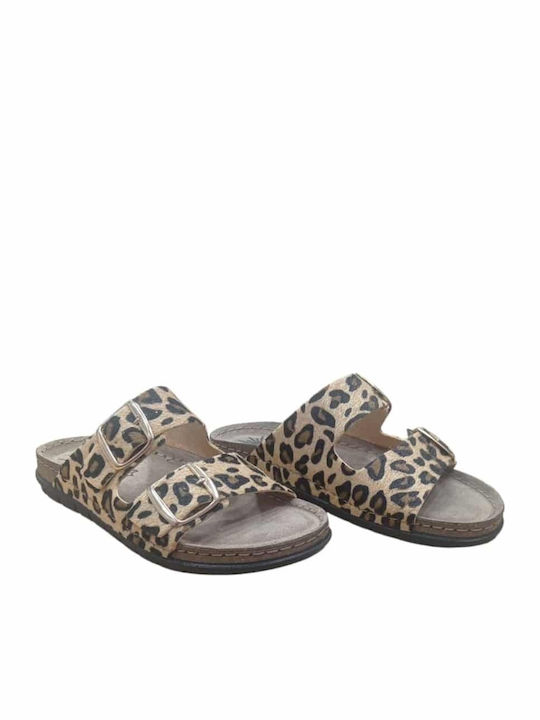 Sandale Casual Damă Leopard de Piele